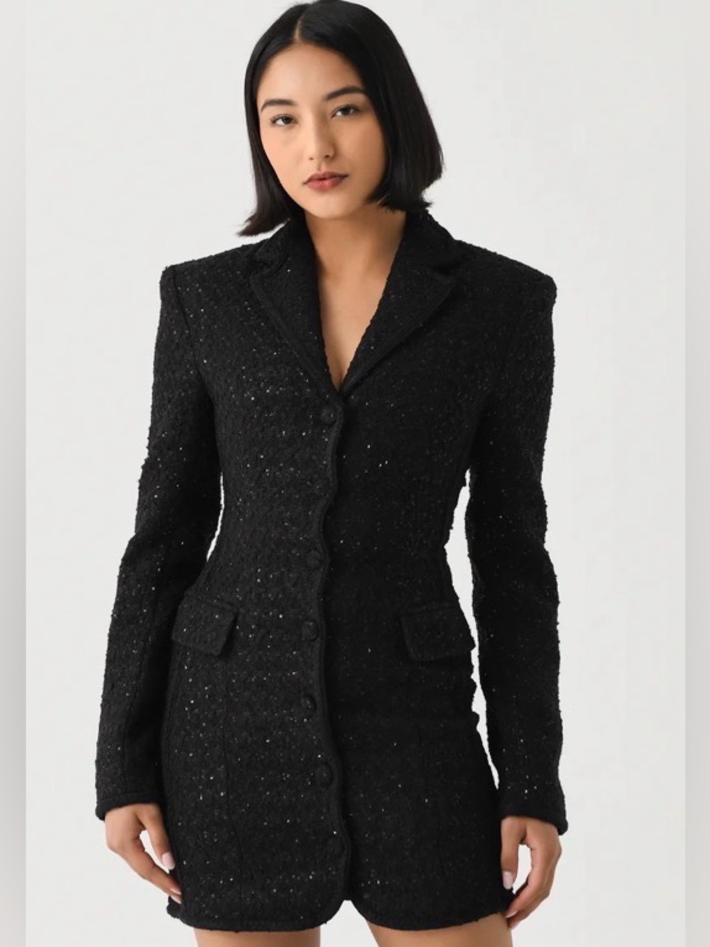 NWT ROTATE Women's Bouclé Blazer Dress Tweed Tailored size 36